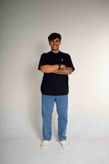 Camiseta Oversized Lifestyle - Preta