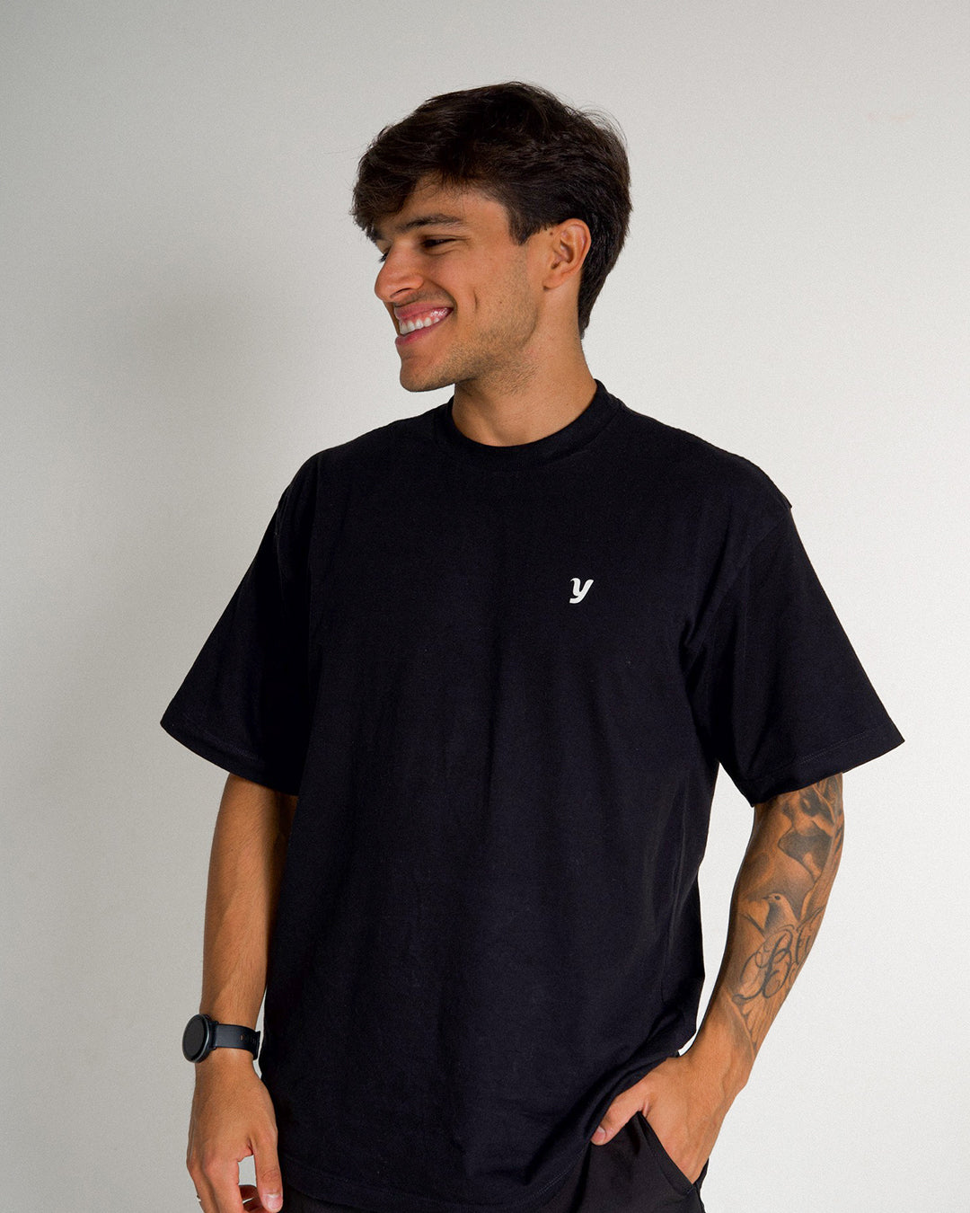 Camiseta Oversized Lifestyle - Preta